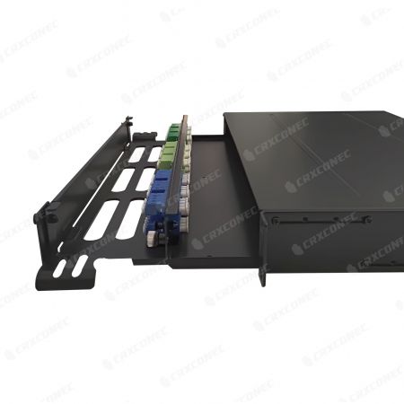 MF Series LGX 3 Slot Rack Mount Fiber Drawer Enclosure With Front Door Support Bar For Data Center